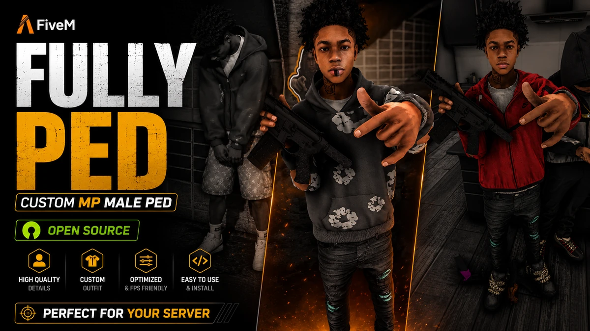 Fully Ped FiveM | Custom MP Male Ped | Open Source